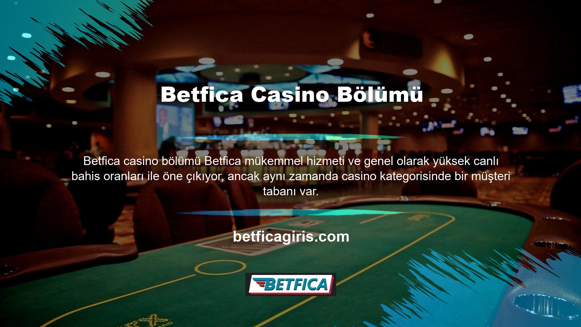 Yuva makineleri ve masa oyunları Betfica Casino kategorisinde sizi bekliyor